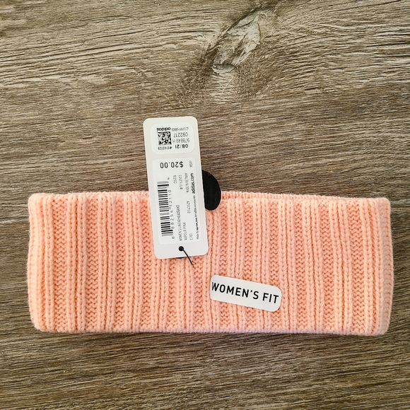 NWT Adidas Women's 'Vapour Pink' Winter Knit Headband - Picture 2 of 4